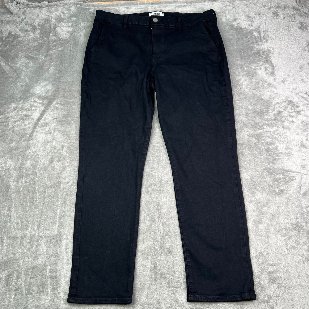 Paige Rianne Denim Black Jeans Womens 34 Stretch Comfort Pants‎ Office (Tag 31)
